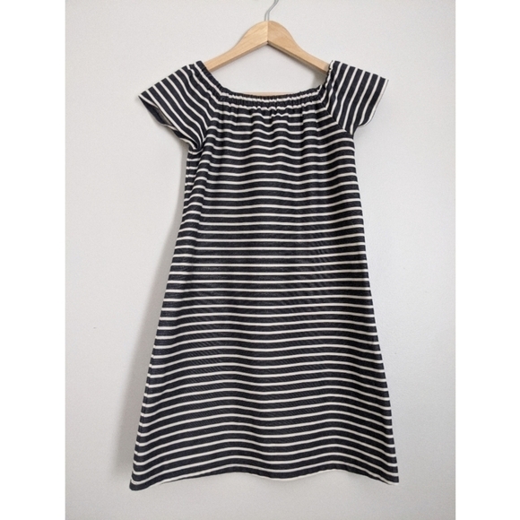 Madewell Melody Off The Shoulder Striped Dress - Picture 3 of 7